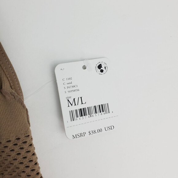 Free People Sand Candy Seamless Longline Bralette Adjustable Strap M/L - Picture 6 of 9